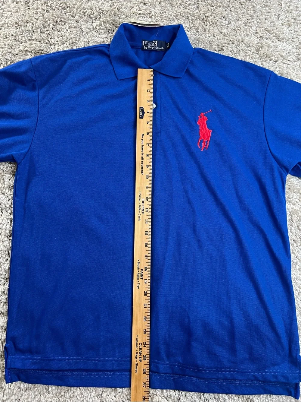 Ralph Lauren Men’s Royal Blue Polo with Large Red  Pony NWT